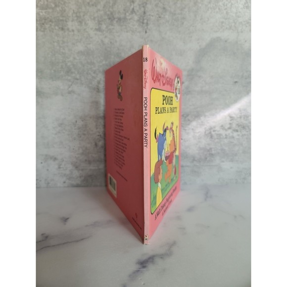 Disney -Pooh Plans A Party, 1986 Fun-To-Read Library Volume 18, Bantam Books - Picture 10 of 10